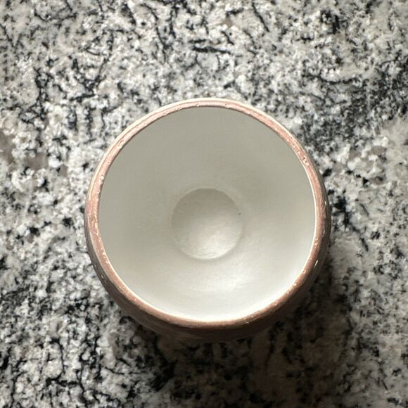 CB2 Crate & Barrel Painterly Pink Natural Swirl Abstract 7” Vase - Picture 5 of 7